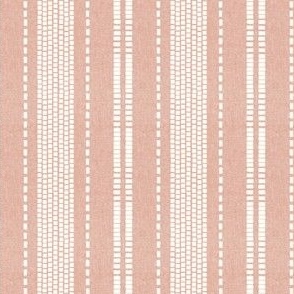 (small scale) stitches stripes - dusty pink - LAD23