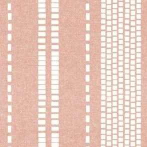 stitches stripes - dusty pink - LAD23