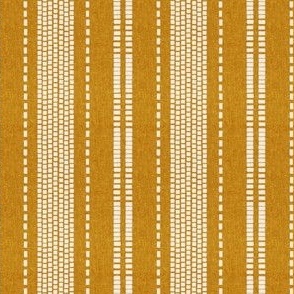(small scale) stitches stripes - gold - LAD23