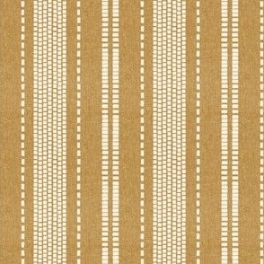 (small scale) stitches stripes - golden - LAD23