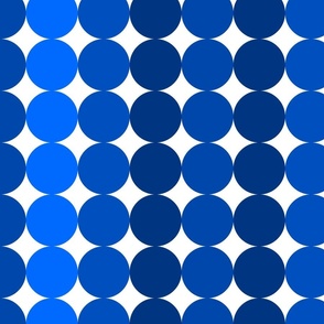 Monochrome Cobalt Days, Varied Vertical, 4800,  v01; blue, cerulean, sky, midnight, circles, gradient, kitchen, bedding, curtain, tablecloth, sheets, duvet