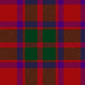 MacIntosh tartan #1, 6", purple version,  also known as Lovat, Fraser, or Caledonian.  1819 Wilson's of Bannockburn,