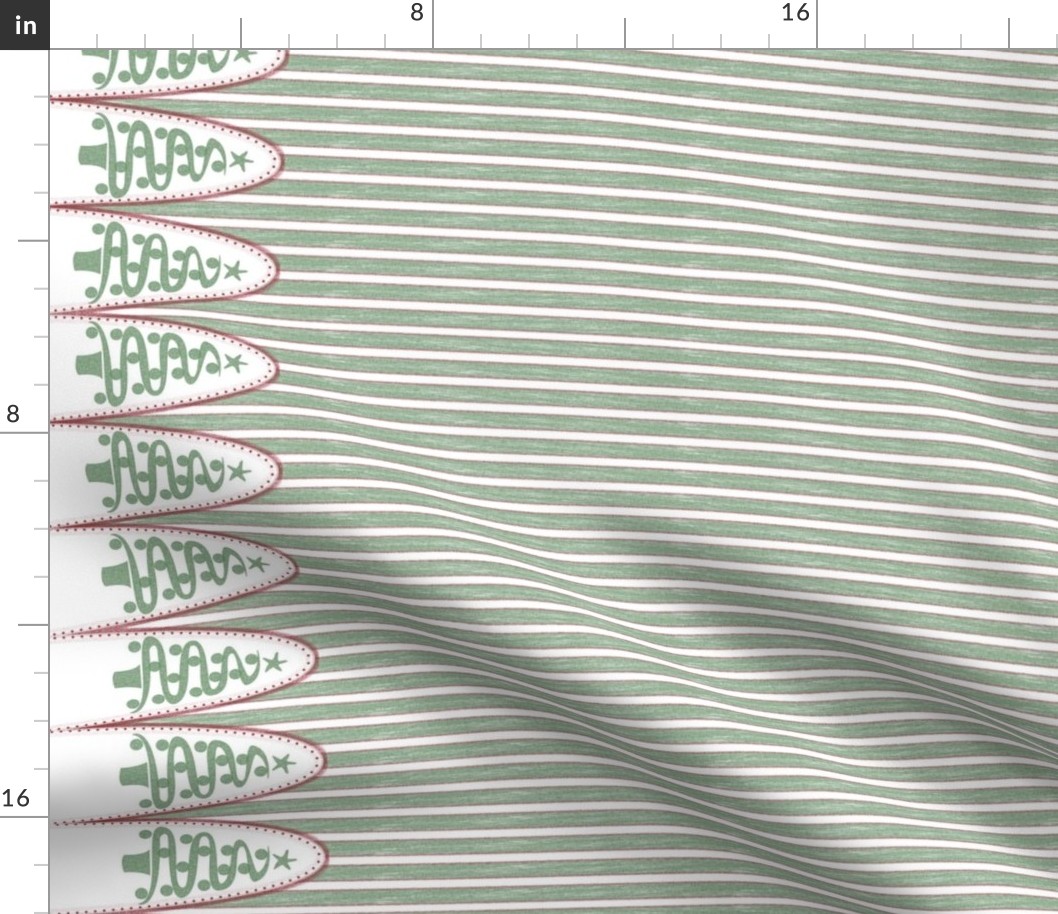 turn90 holiday tree stripe green - the ultimate tree skirt