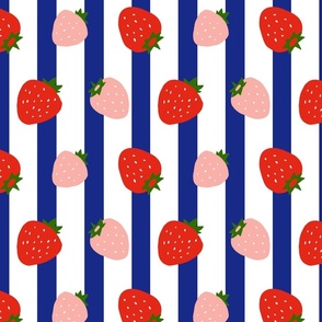stripes strawberry _ blue