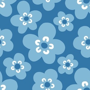 Mimi Scandi Flowers - Blue 2