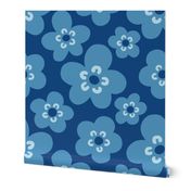 Mimi Scandi Flowers - Blue 3