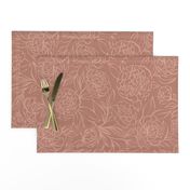 Peony Garden - dusty rose sienna - muted pink - large