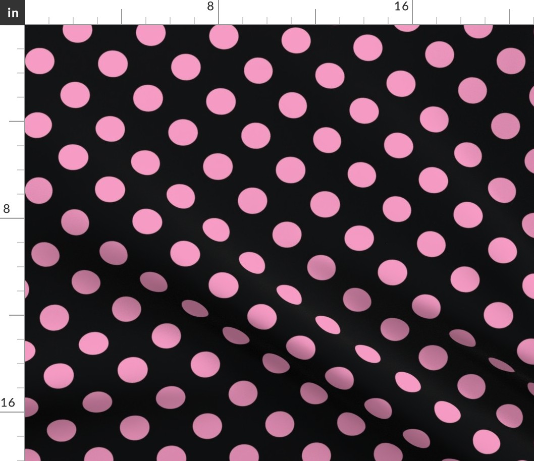 Pastel Pink and Black Spots for Halloween