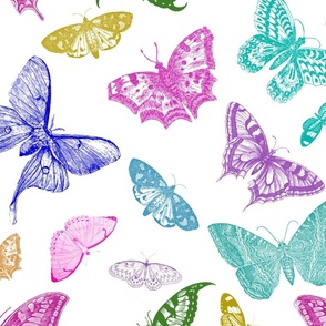 Vintage Butterflies Pattern 1