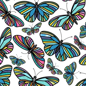 Stained Glass Butterflies Pattern 4