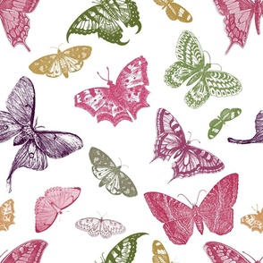 Vintage Butterflies Pattern 2