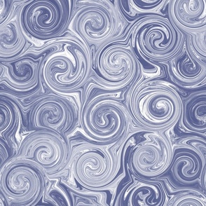 Periwinkle Abstract Swirls Pattern