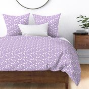 Forest meadow silhouette pattern - Purple and white - medium size pattern