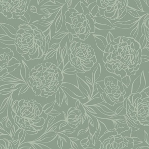 Peony Graden - green - large