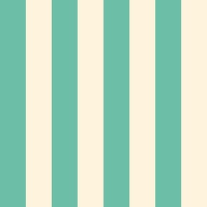 Beach Towel Stripes / Turquoise Vanilla / Large