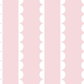 Scallop Stripe Pale Pink