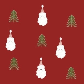 Santa and Trees
