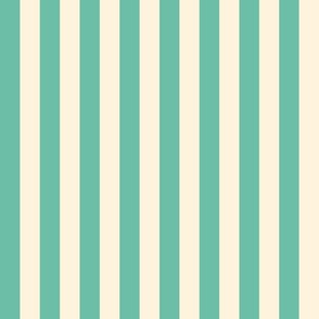 Beach Towel Stripes / Turquoise Vanilla / Medium