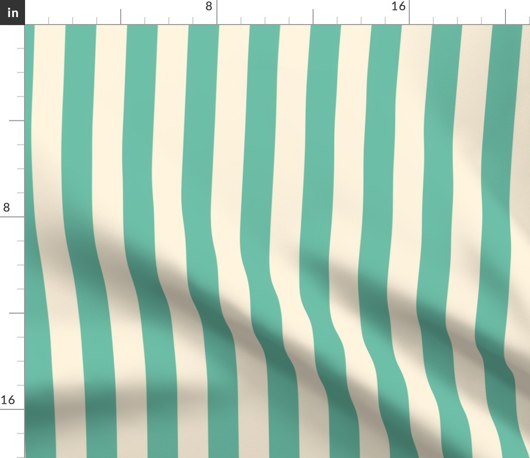 Beach Towel Stripes / Turquoise Vanilla / Medium