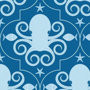 Octopus and Friends Monochromatic
