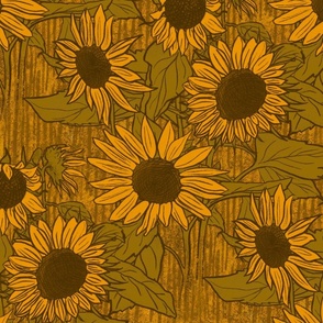 Sunflowers - Gold
