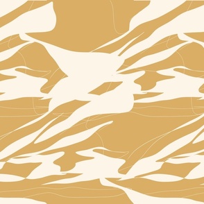 Abstract Clouds Gold - Extra Large Scale
