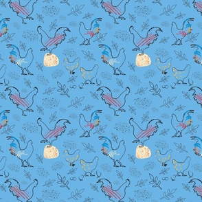 Roosters6a-Tile Pattern