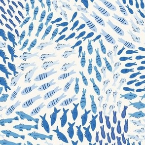 Little Fish_Kids Summer_Medium_Blue Monochrome_Hufton Studio