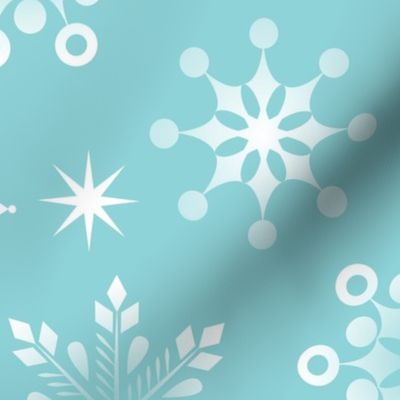 Mono Snowflakes - Pool - Large for Home Decor