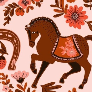 MONO HORSE (RED PINK RUST)