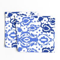 Blue and White Casbah Damask