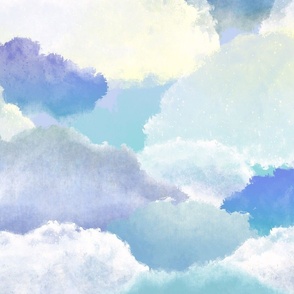 Dreamy Blue Clouds Comfort Zone