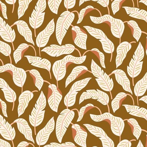 Ciro Strelitzia Leaves - Brown