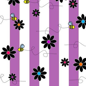 Buzz Bee Stripes Purple