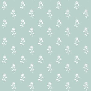 White Meadow Floral_Jade