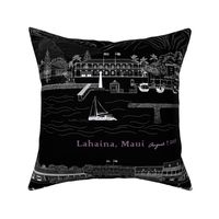LAHAINA Maui Strong Black and White and Pink words