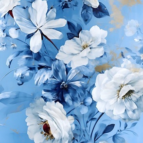 Jumbo Blue Blossom Bliss: A Vintage Vision