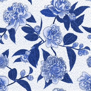 Cerulean Blue Camellia Garden