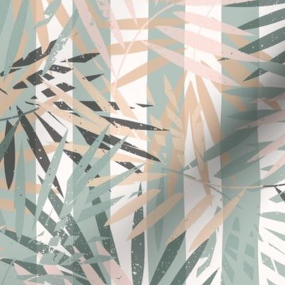 Pink and green Palms stripe 