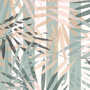 Pink and green Palms stripe 