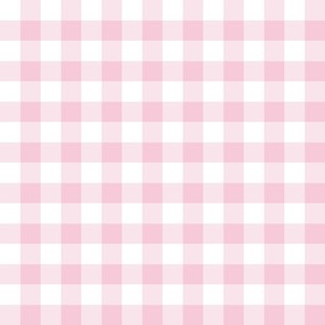 Gingham winter rose pink - small scale