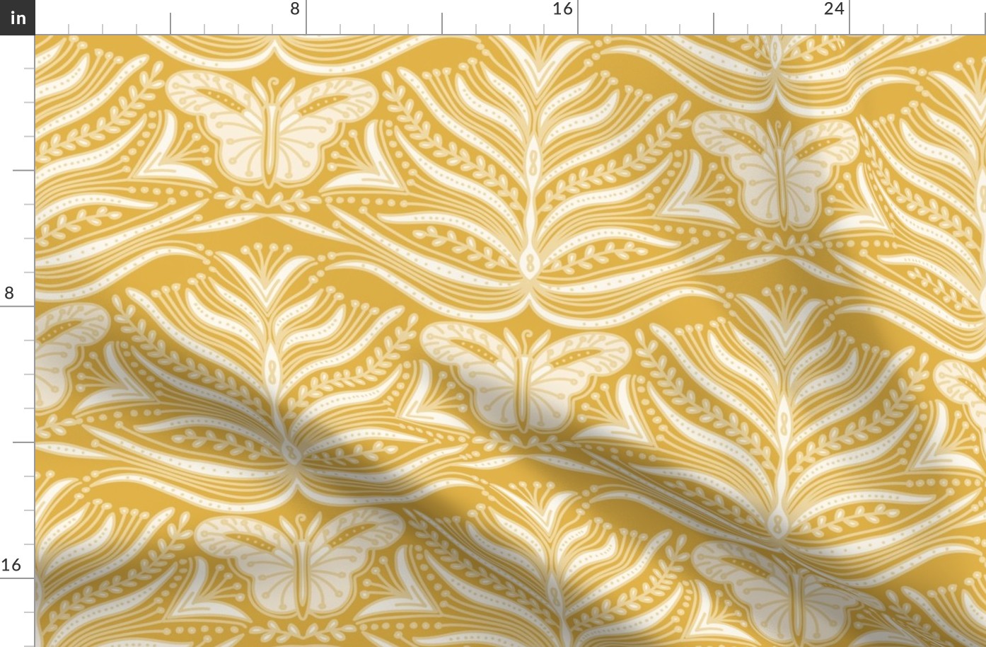 Lily and Butterfly Bedding  Yellow