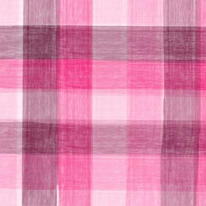 pink watercolor checks