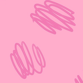 tween spirit pink scribbles on pink large scale