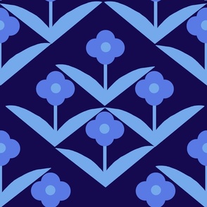 Blue daisies