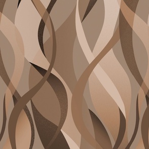 curves pattern brown