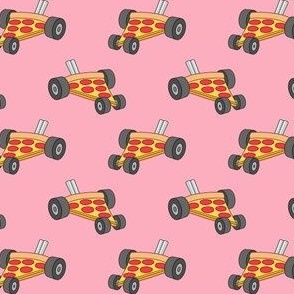 (small scale) Pizza Racer - Pizza Race Car - Fun Kids - pink - LAD23
