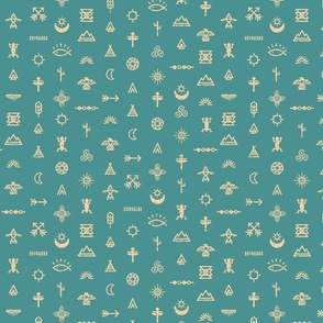 NA Symbols-Turquoise - Medium