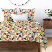 Triangulum - Modern Geometric Red Yellow Blue