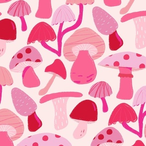 Very Pink mushrooms